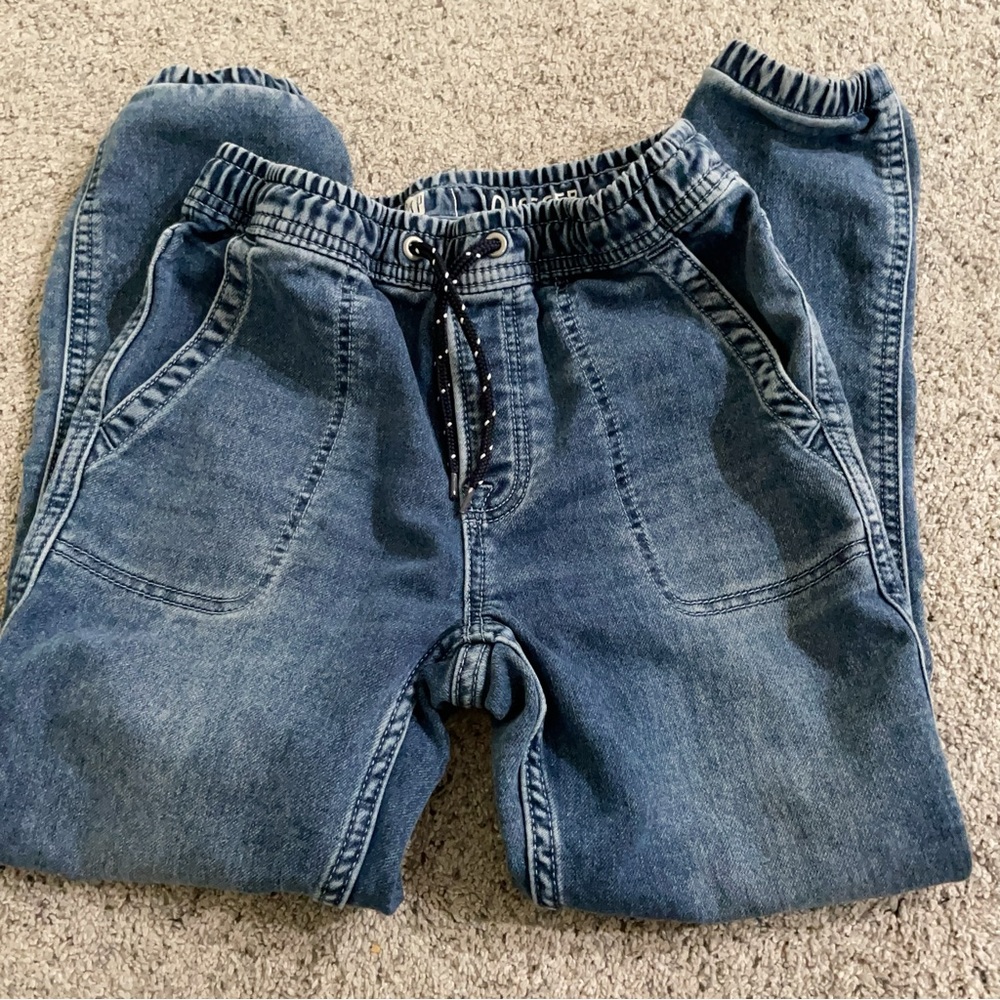 GAP Kids SuperSoft Denim Pull-On Joggers Size:10